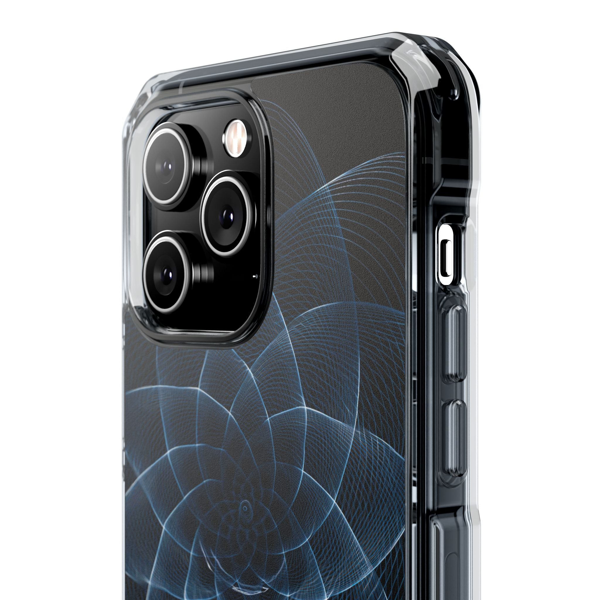 Blue Impact MagSafe Phone Case for iPhone - Cobalt Geometric Bloom