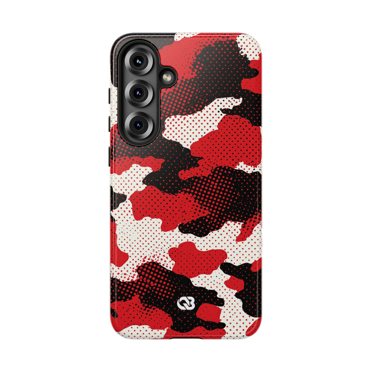 Crimson Halftone Camo · Tough Phone Case for Samsung · Red