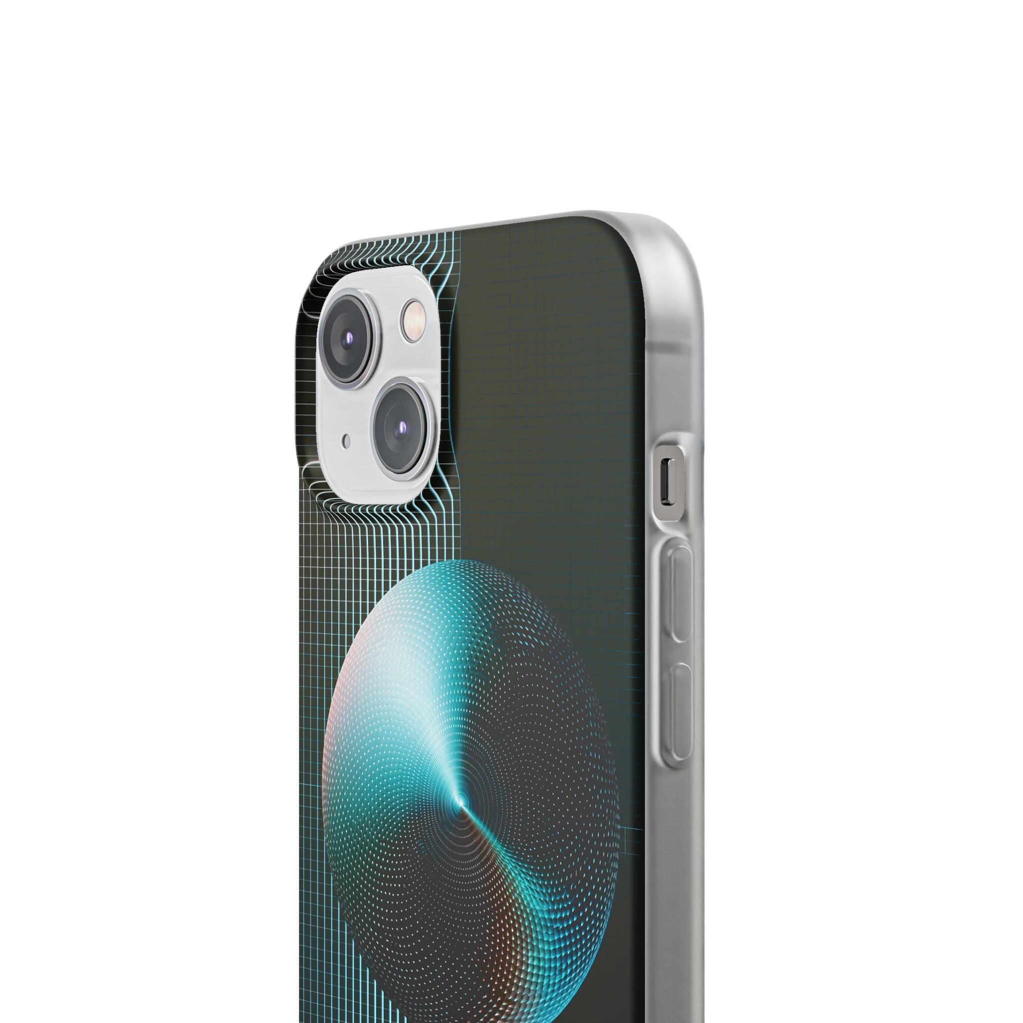 Blue Lite Phone Case for iPhone - Cyan Vector Sphere