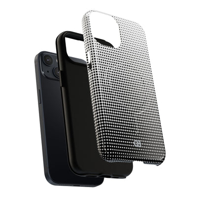 Black Tough 2.0 Magsafe Phone Case for iPhone - Obsidian Halftone Flux