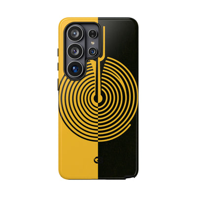 Yellow Tough Phone Case for Samsung - Voltage Sector Pulse