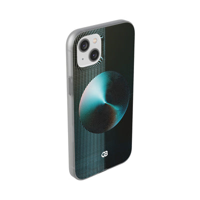 Blue Lite Phone Case for iPhone - Cyan Vector Sphere