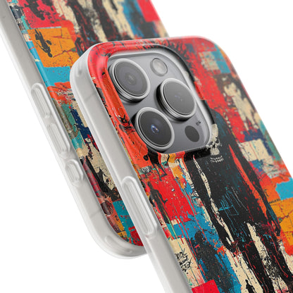 Spiky Skull Silhouette iPhone 15 Pro Case - Soft