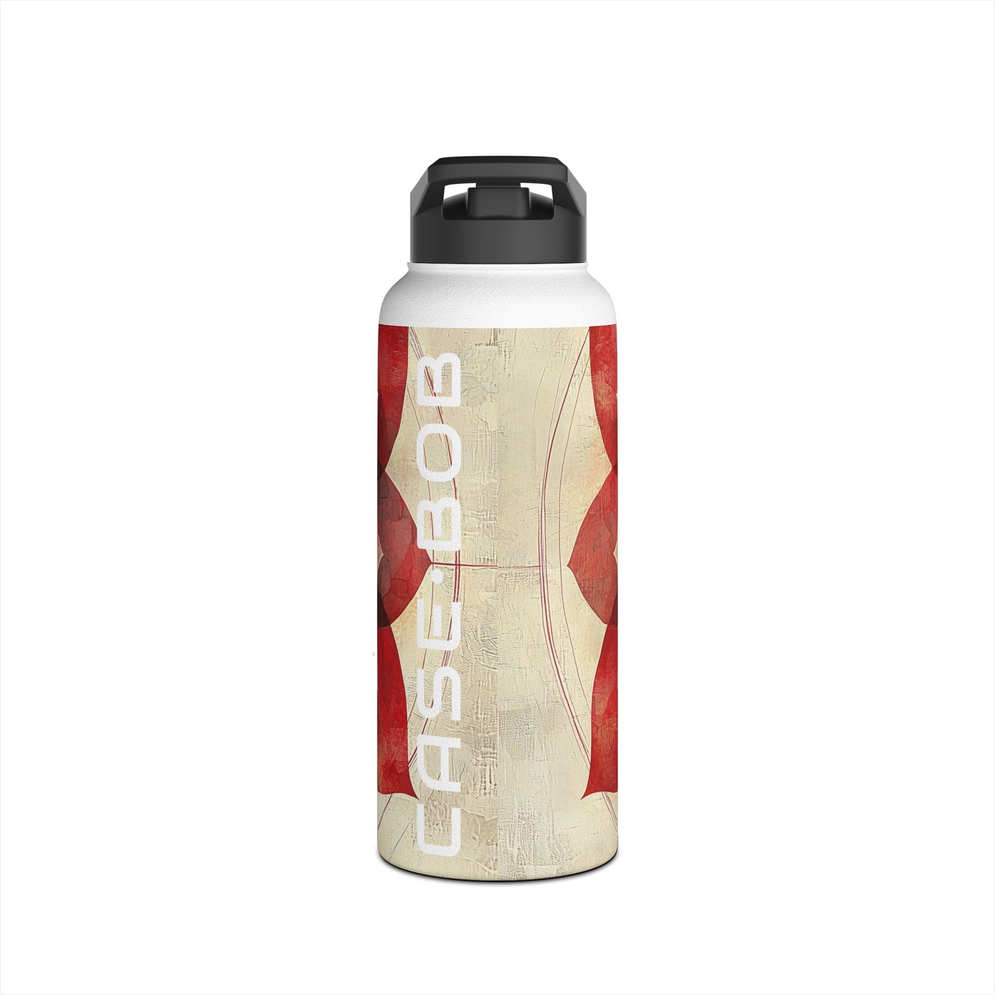 Crimson Bloom - Stainless Steel Water Bottle