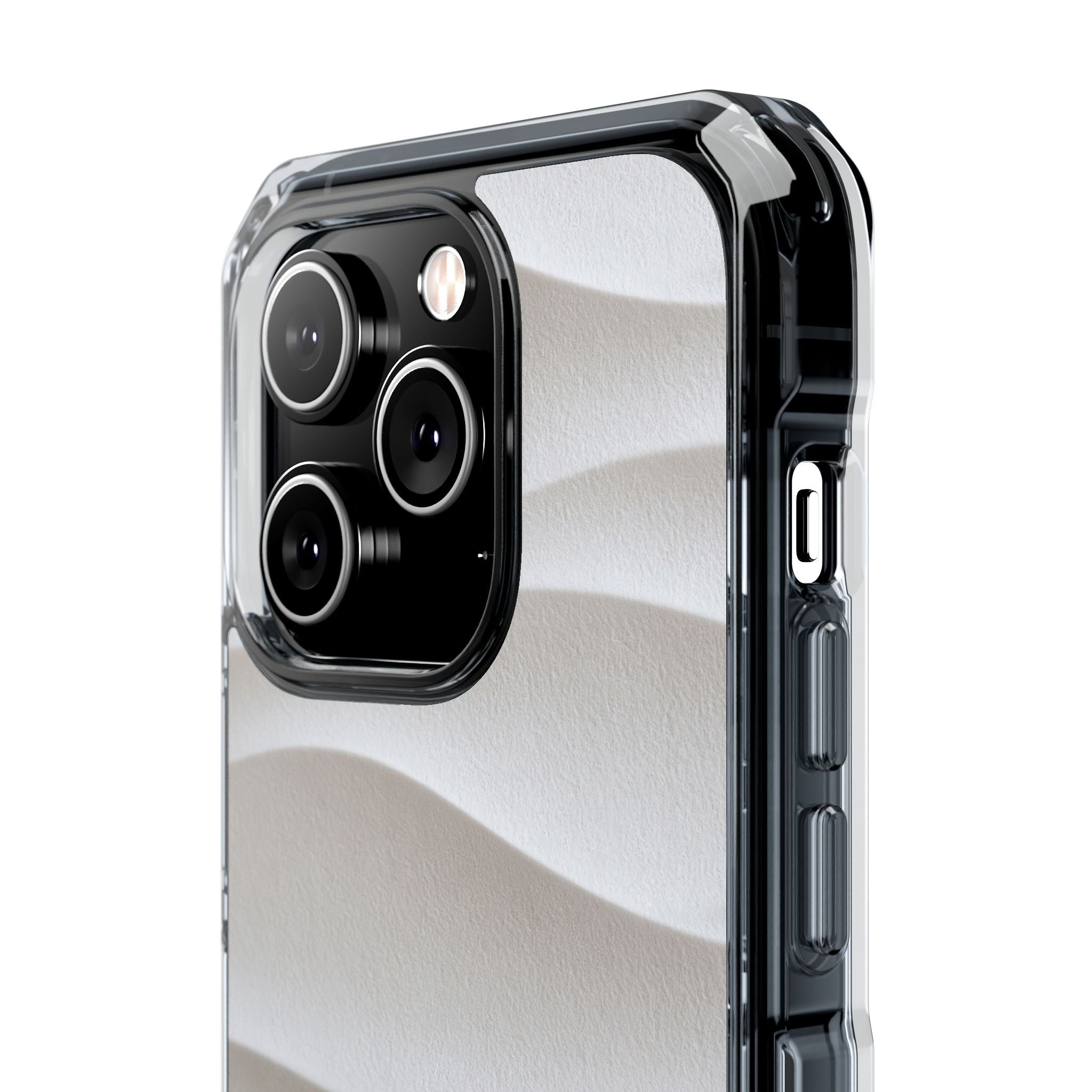 White Impact MagSafe Phone Case for iPhone - Arctic Flow Ridges