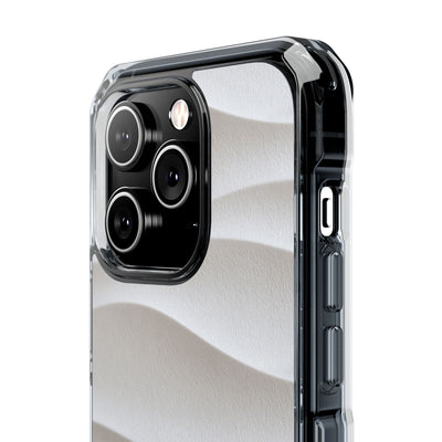 White Impact MagSafe Phone Case for iPhone - Arctic Flow Ridges