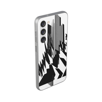 White Lite Phone Case for Samsung - Shattered Vector Spire
