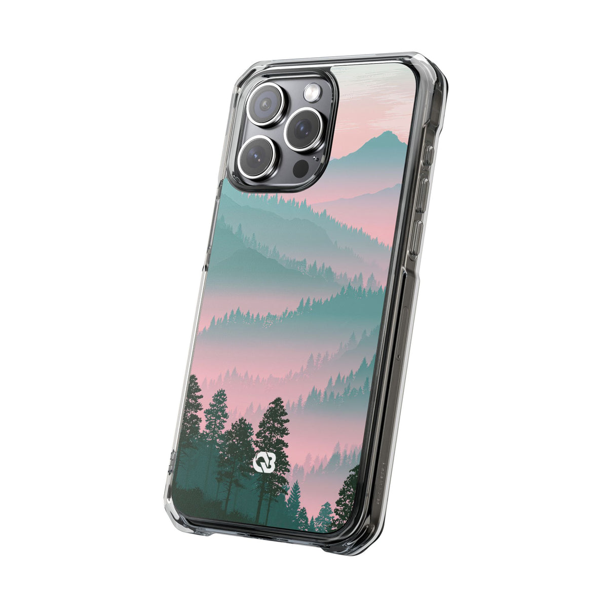 Alpine Horizon · Clear Impact Magnetic Phone Case for iPhone ·  Green