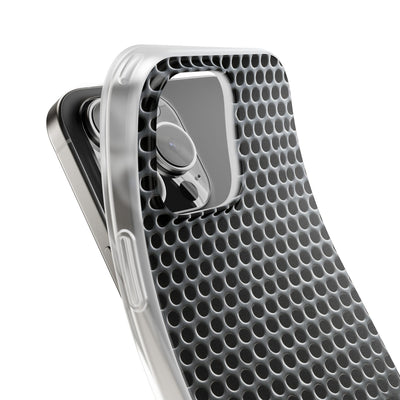 Brushed Perforated Steel · Lite Phone Case for iPhone ·  Silver