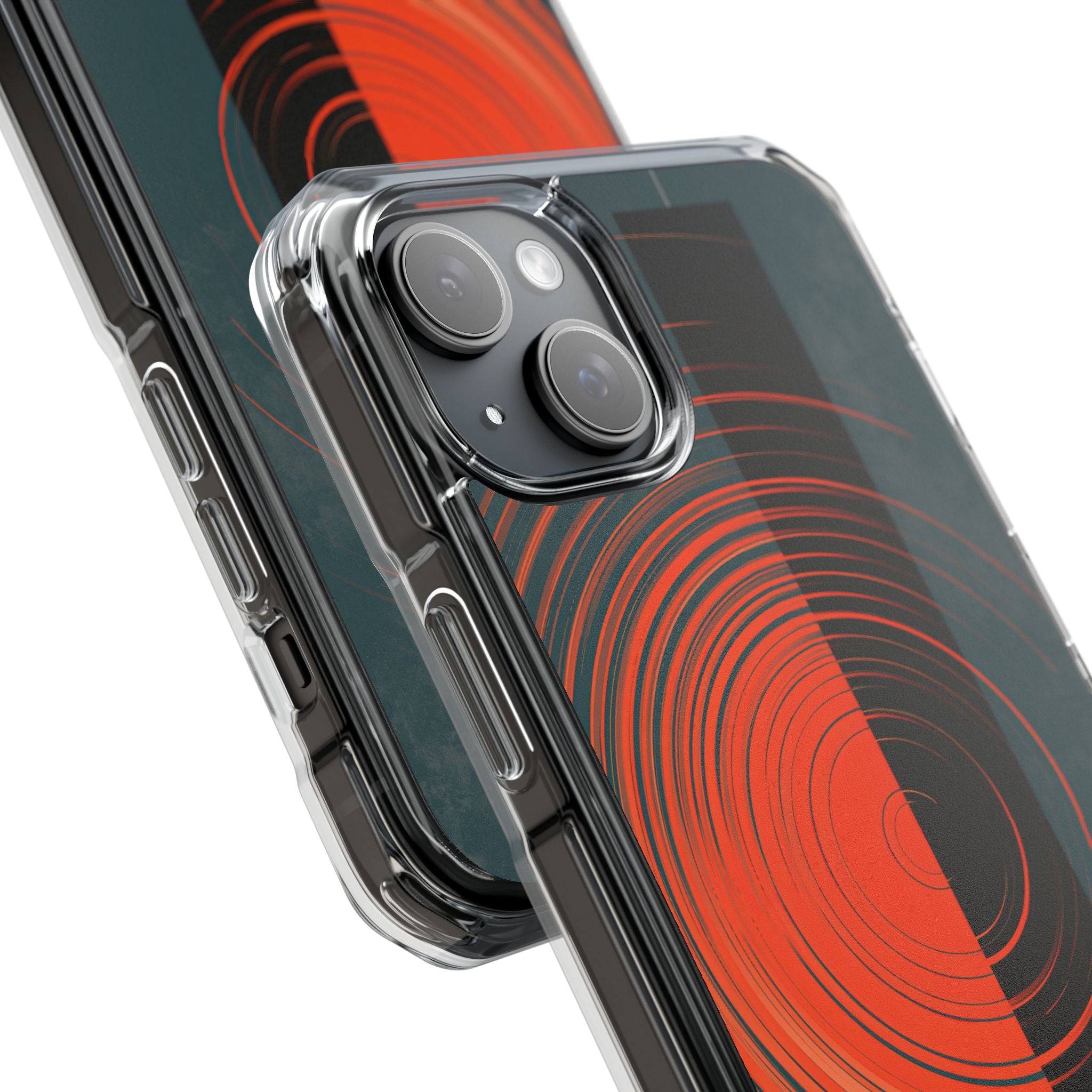 Teal Impact MagSafe Phone Case for iPhone - Burnt Slate Radial