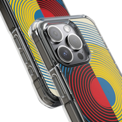 Blue Impact MagSafe Phone Case for iPhone - Primary Circuit Orbit