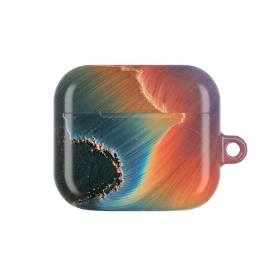 Prismatic Aura Shift · Hard Case for AirPods & AirPods Pro · Blue