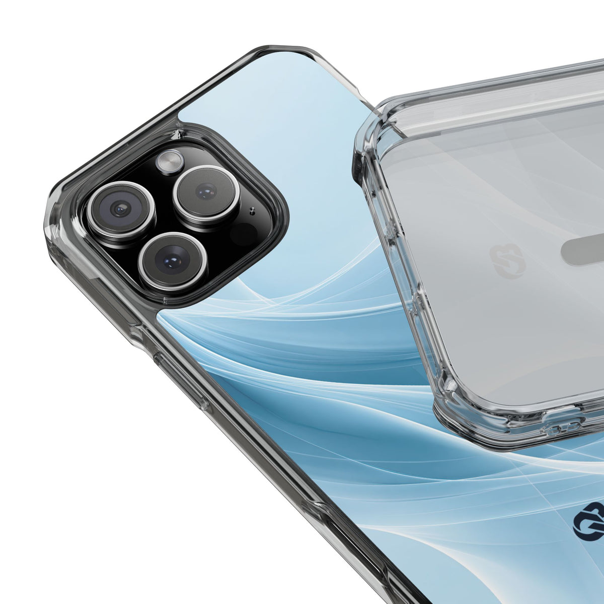 Azure Horizon · Clear Impact Magnetic Phone Case for iPhone ·  Blue