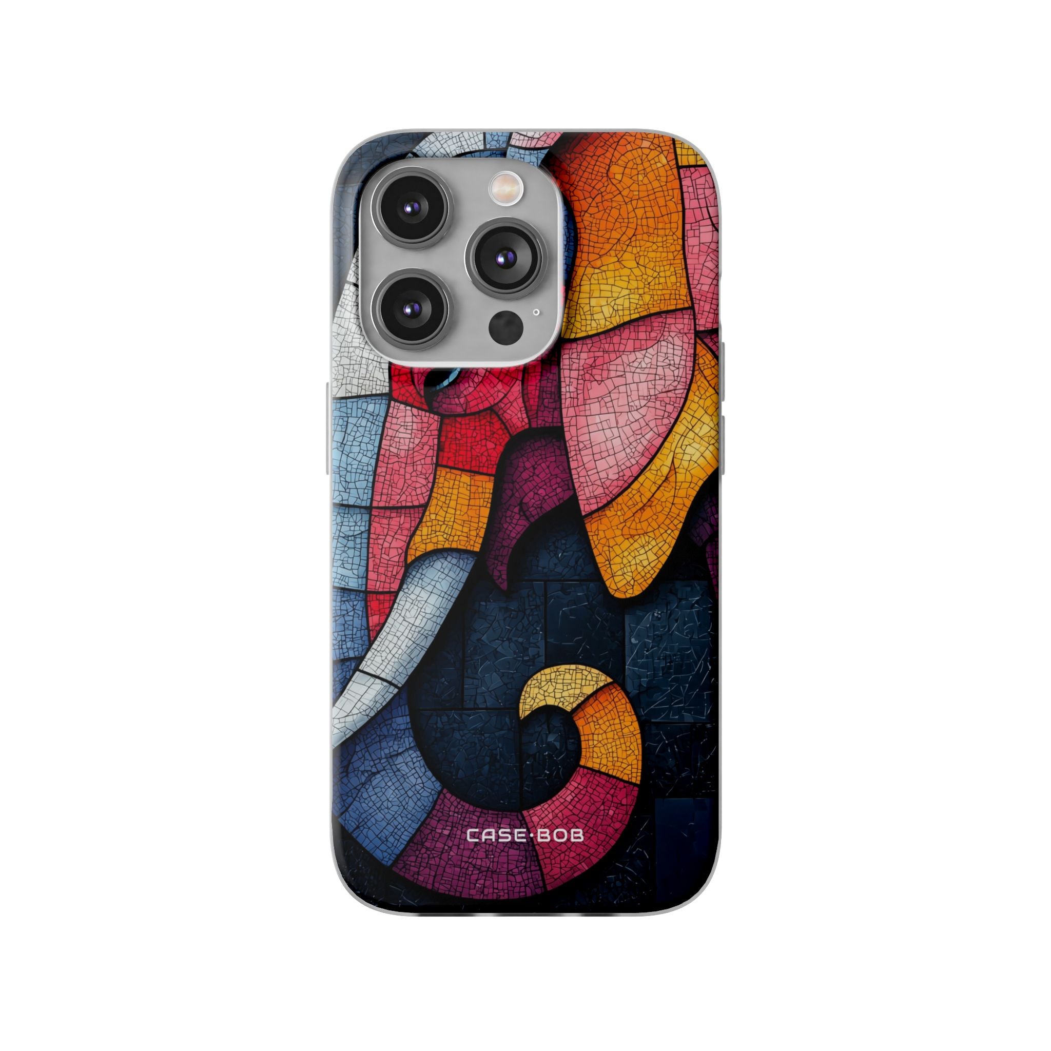 Elephant Mosaik iPhone 14 Pro Case - Soft
