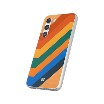 Retro Ridge Lines · Soft Phone Case for Samsung