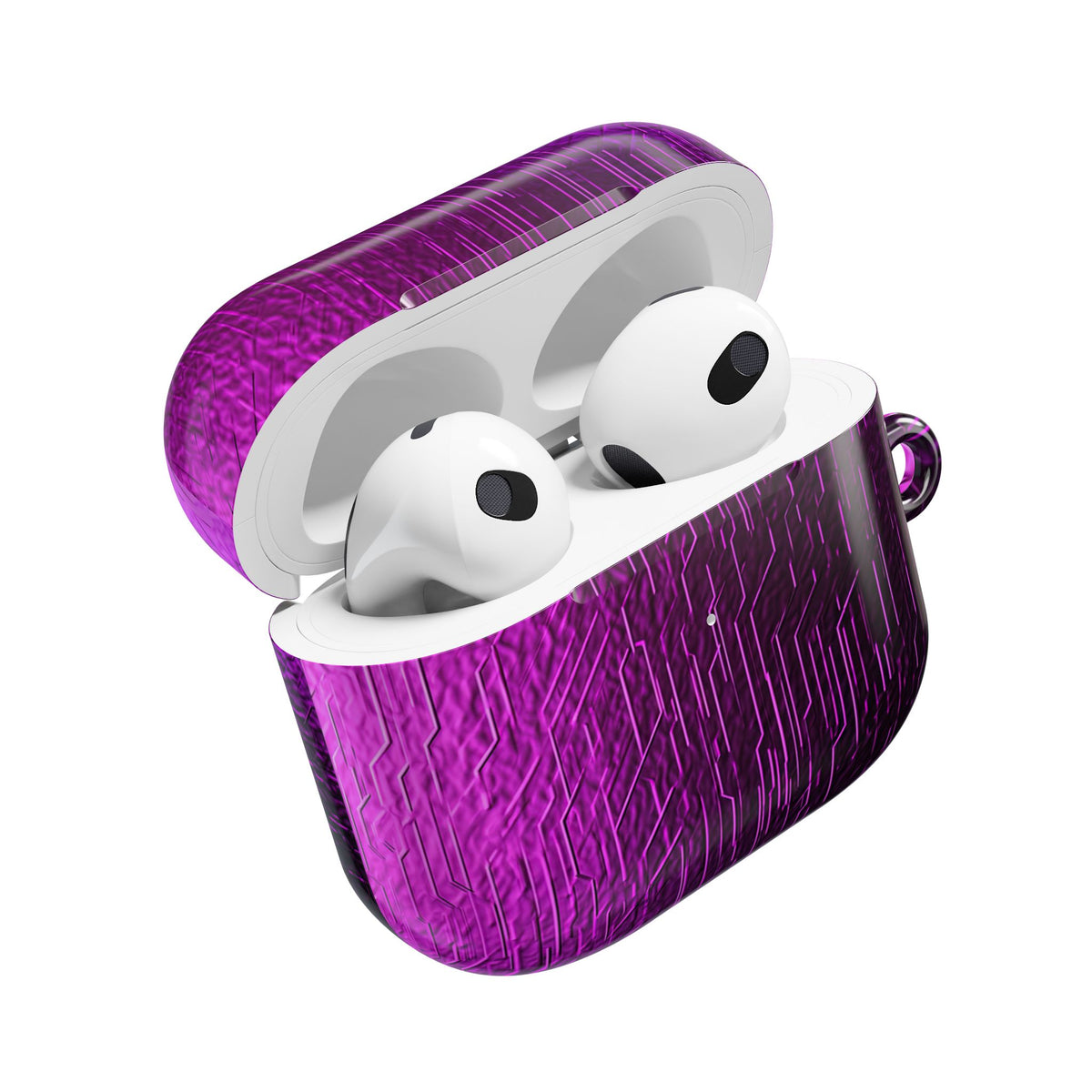 Violet Cyber Circuit · Hard Case for AirPods & AirPods Pro · Purple