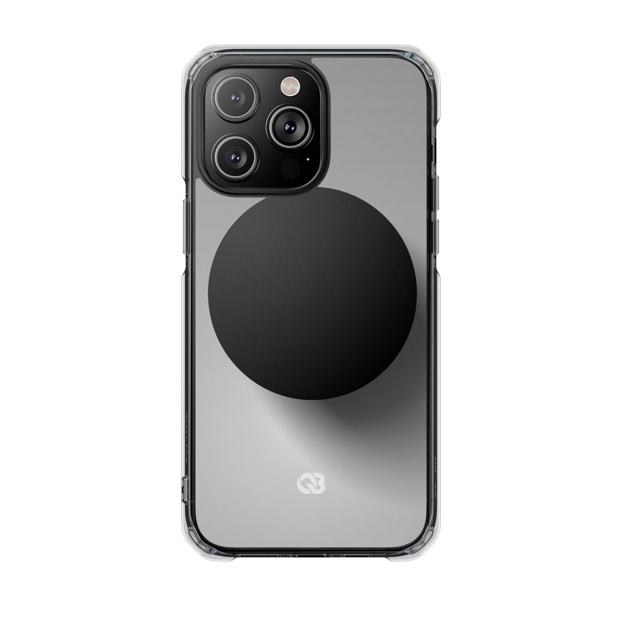 Grey Impact MagSafe Phone Case for iPhone - Matte Onyx Sphere