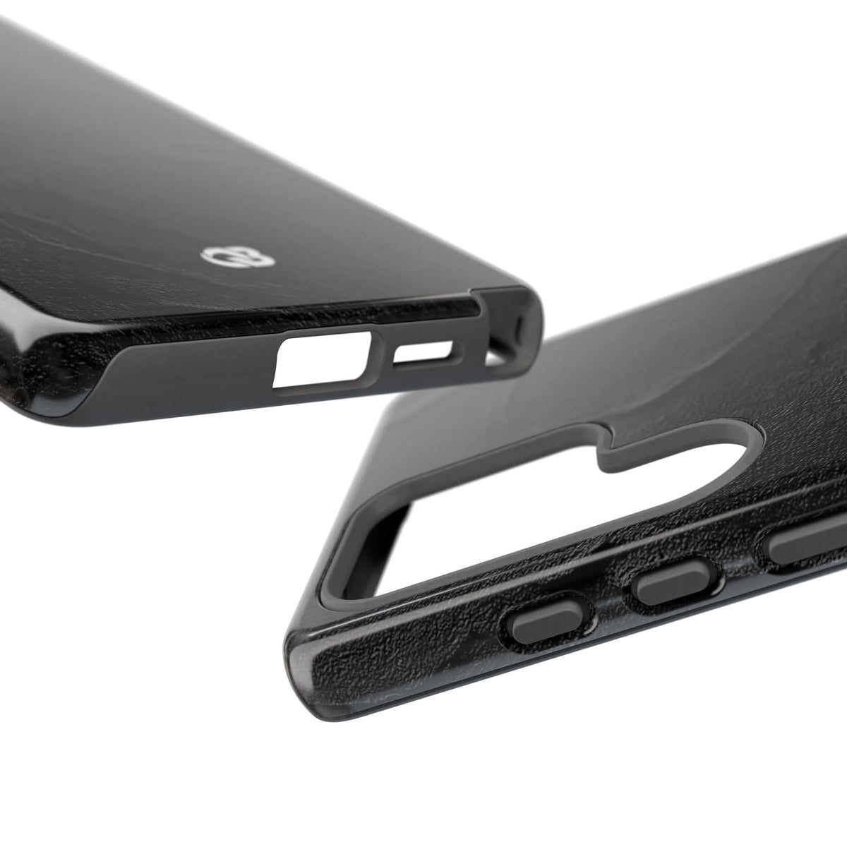 Obsidian Stucco Relief · Tough Phone Case for Samsung · Black
