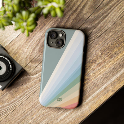 Green Tough Phone Case for iPhone - Sage Prism Beam