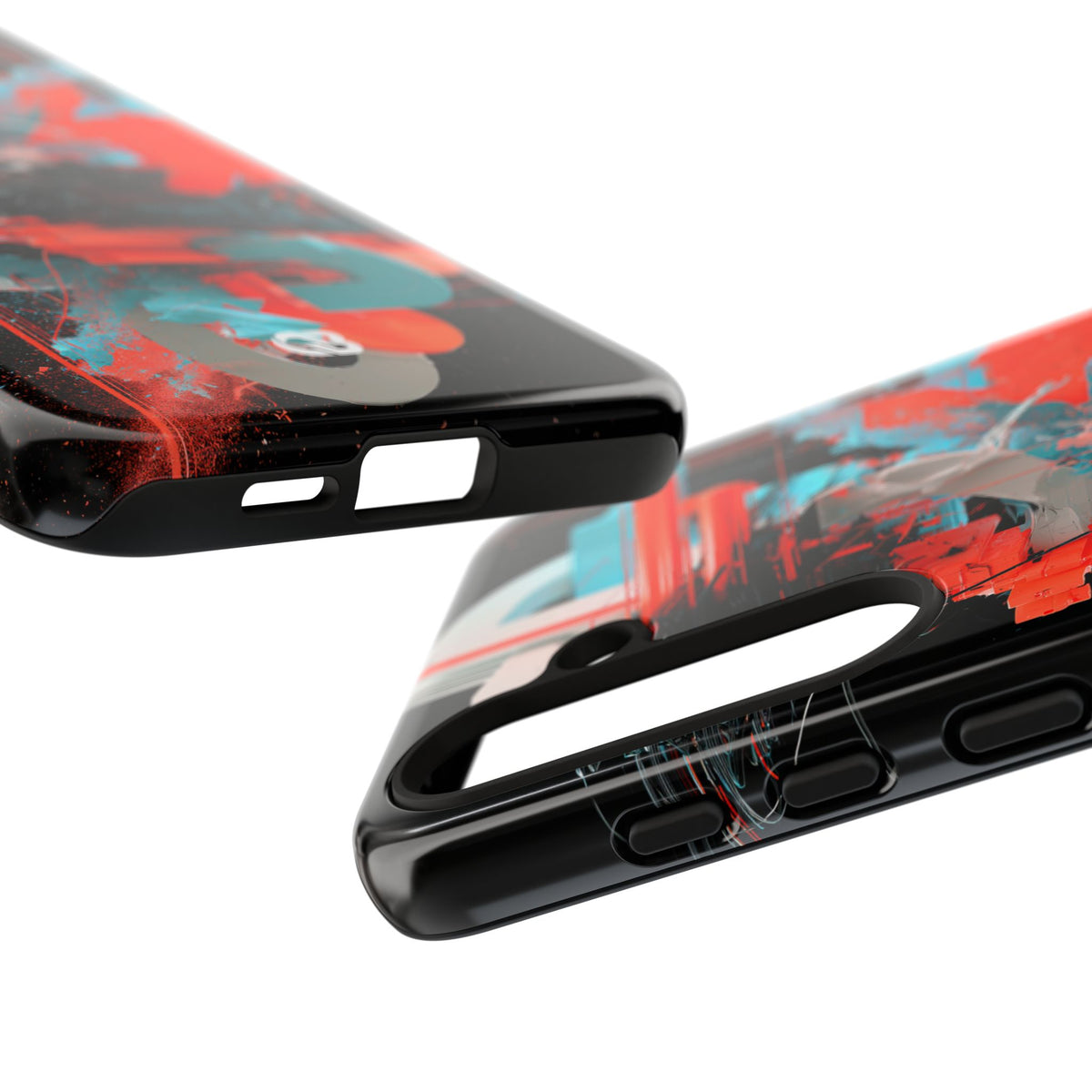 Fragmented Cyber Core · Tough Phone Case for Samsung · Black