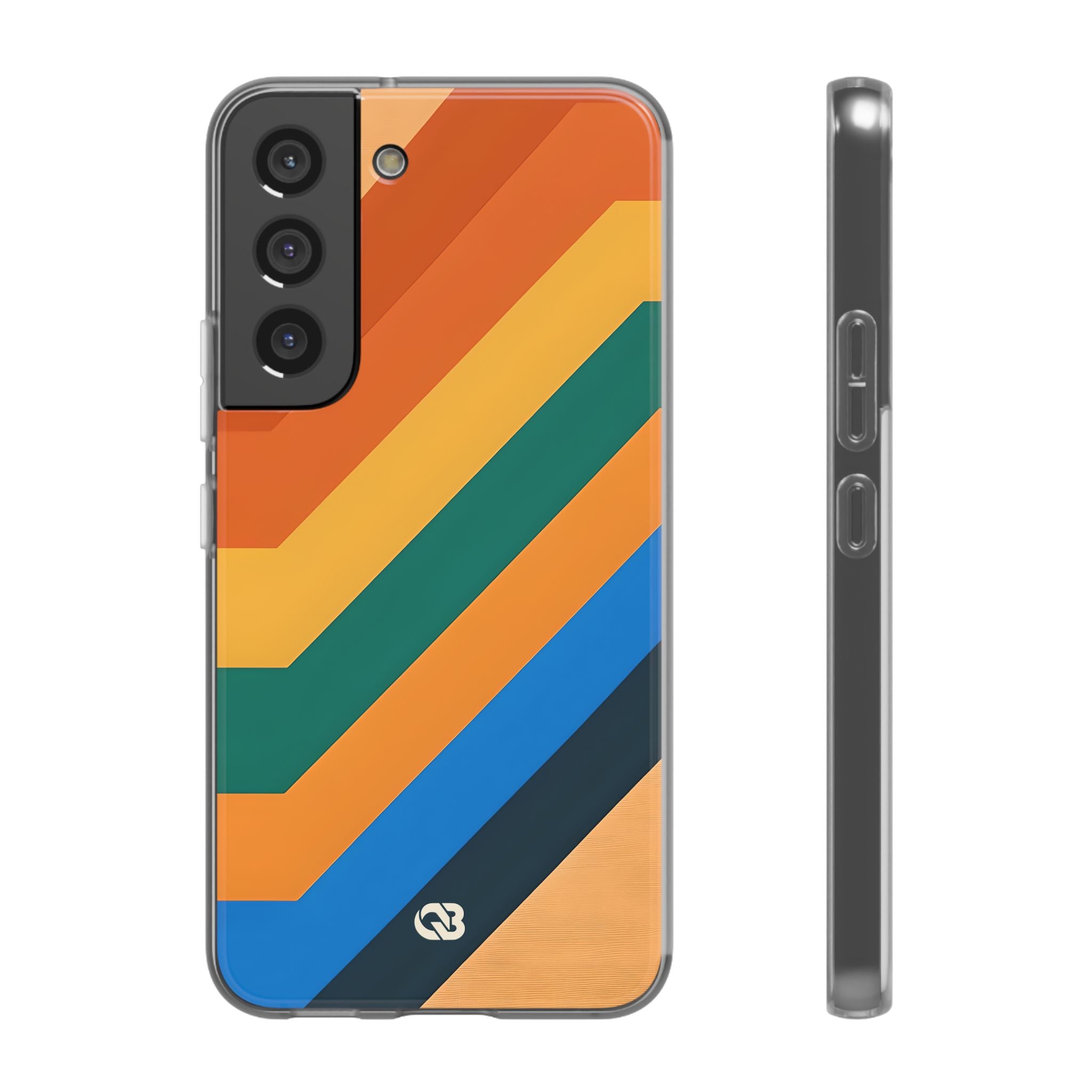 Retro Ridge Lines · Soft Phone Case for Samsung