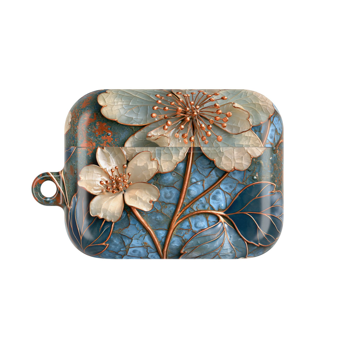 Gilded Blossom Reverie · Hard Case for AirPods & AirPods Pro · Teal