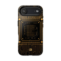 Gold Tough 2.0 Magsafe Phone Case for iPhone - Cyber Gold Processor