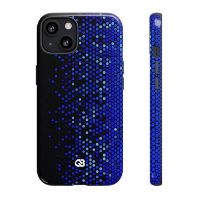 Cobalt Hex Dispersion · Tough Phone Case for iPhone · Blue