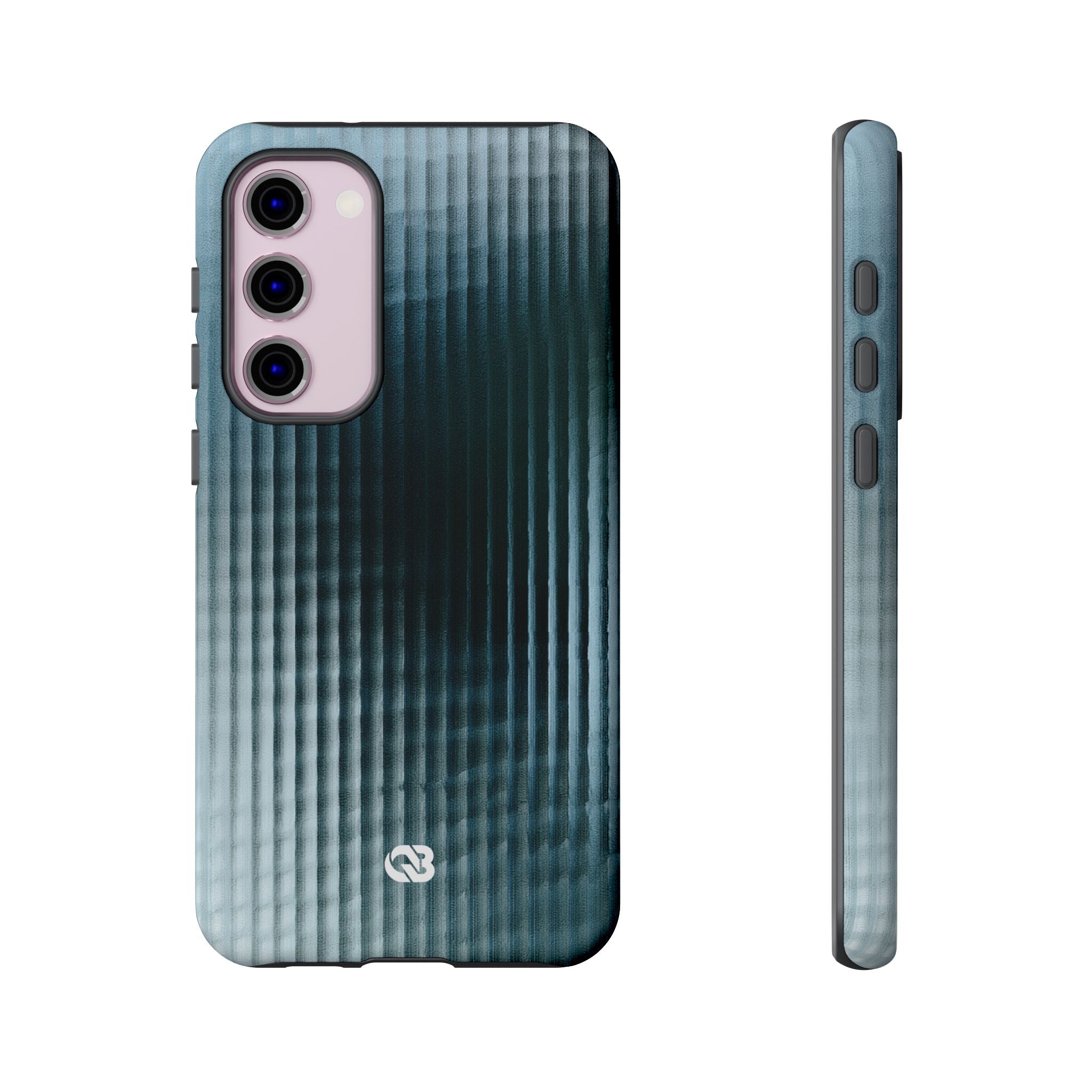 Blue Tough Phone Case for Samsung - Glacial Reeded Glass
