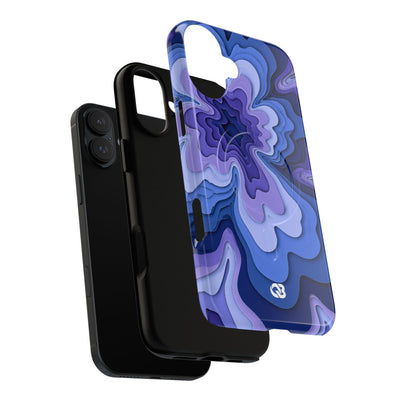 Periwinkle Strata Bloom · Tough 2.0 Magnetic Phone Case for iPhone · Purple