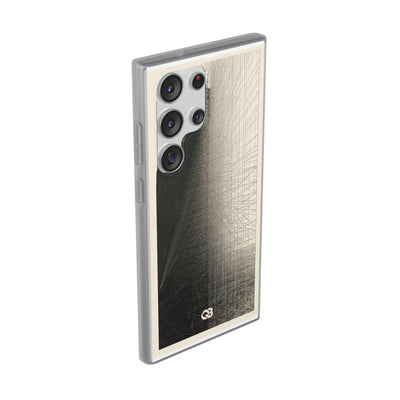 Beige Lite Phone Case for Samsung - Brutalist Graphite Grid