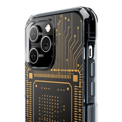 Gold Impact MagSafe Phone Case for iPhone - Cyber Gold Processor