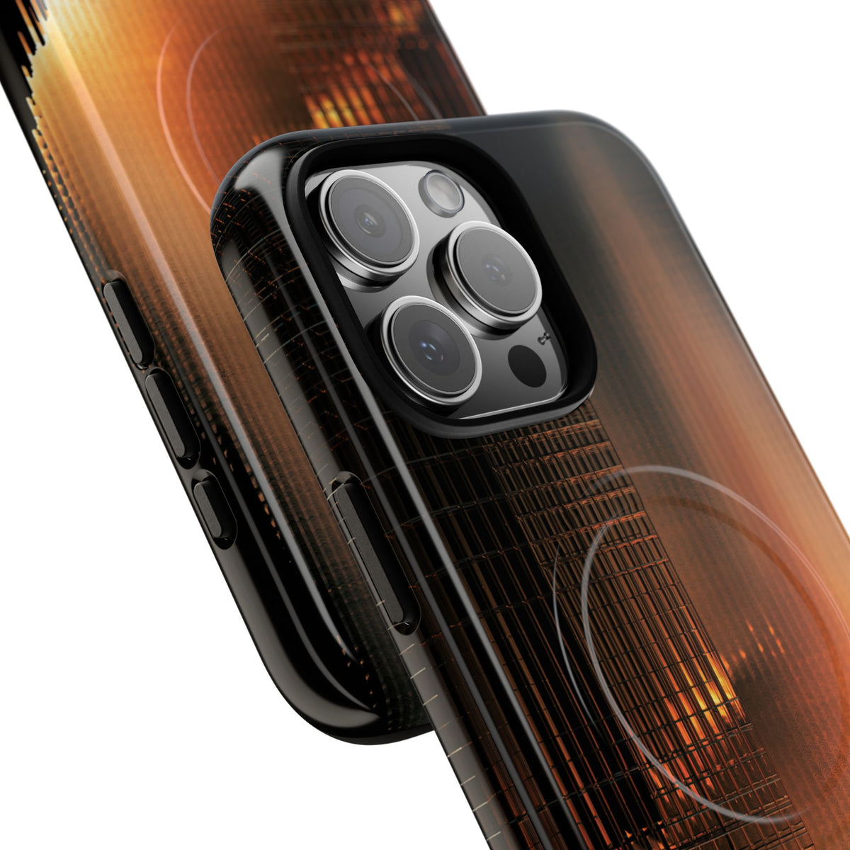 Luminous Grid · Tough 2.0 Magnetic Phone Case for iPhone · Black