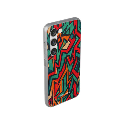 Crimson Zickzack Samsung S23 Case - Soft