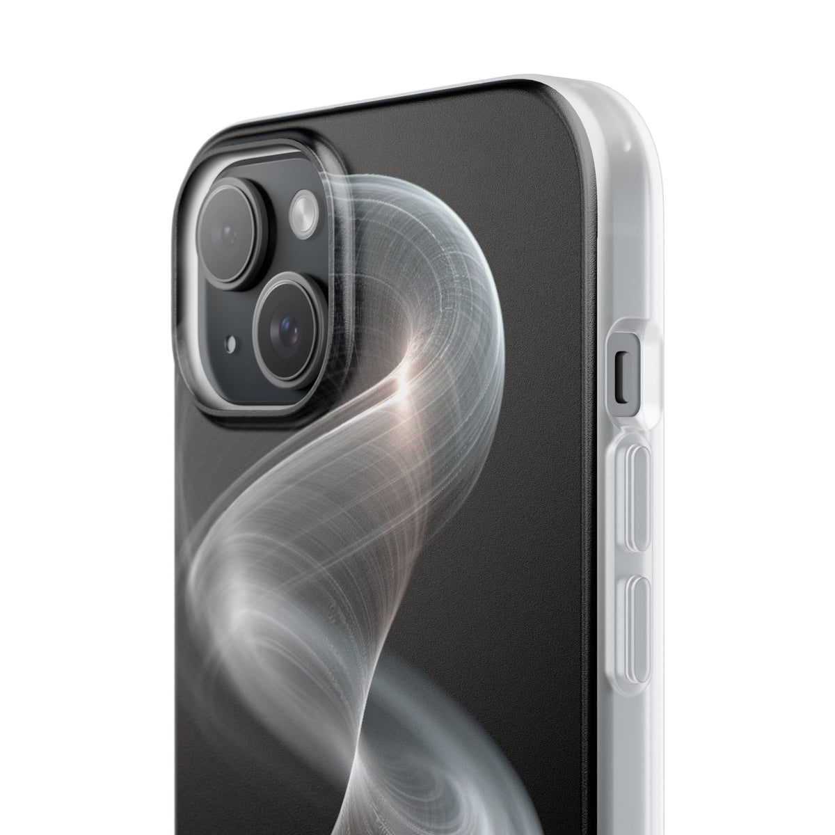 Luminous Vortex · Lite Phone Case for iPhone ·  Black
