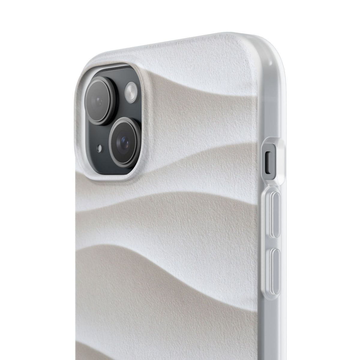 Sculpted Dune Relief · Lite Phone Case for iPhone ·  White