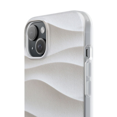 Sculpted Dune Relief · Lite Phone Case for iPhone ·  White