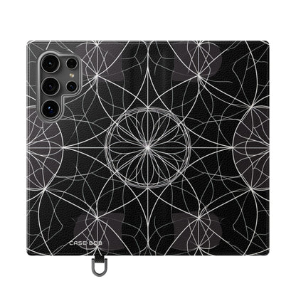 Witte Mandala Stralings - Samsung S24 Ultra Case - Portemonnee