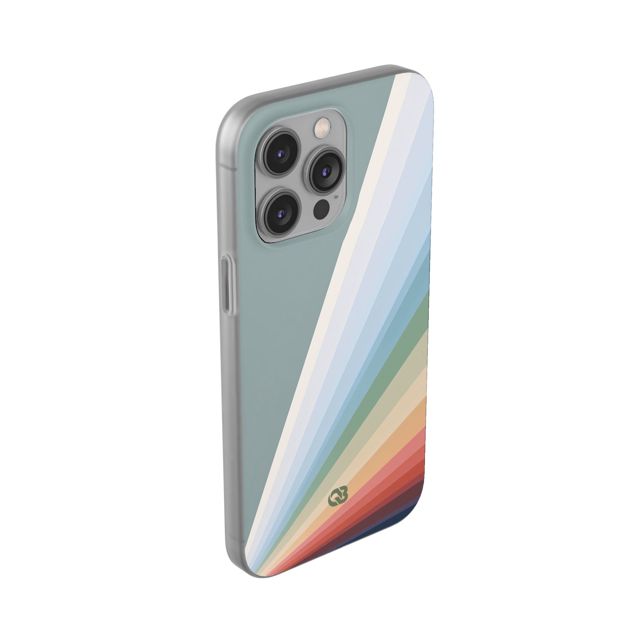 Green Lite Phone Case for iPhone - Sage Prism Beam