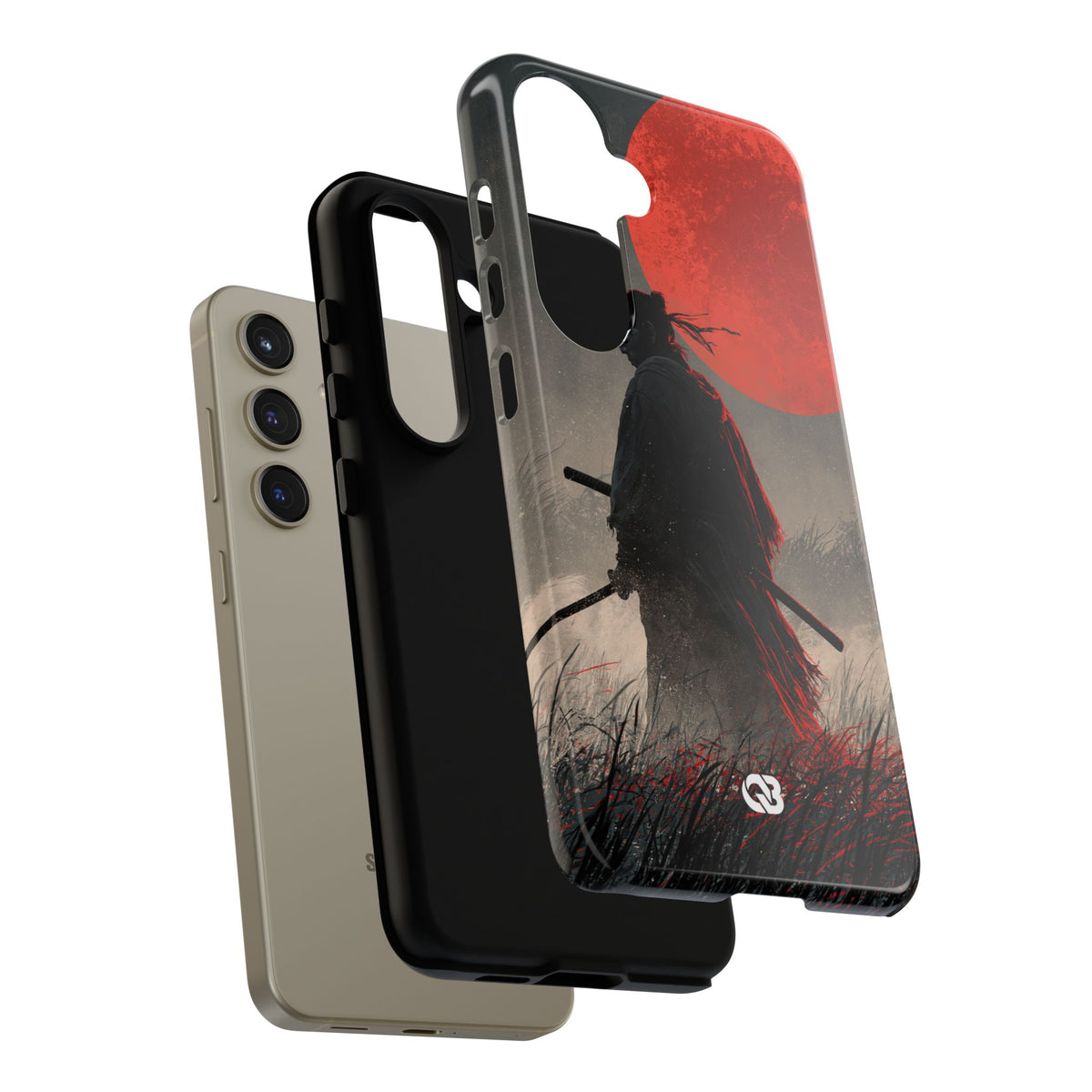 Crimson Moon Ronin · Tough Phone Case for Samsung · Black