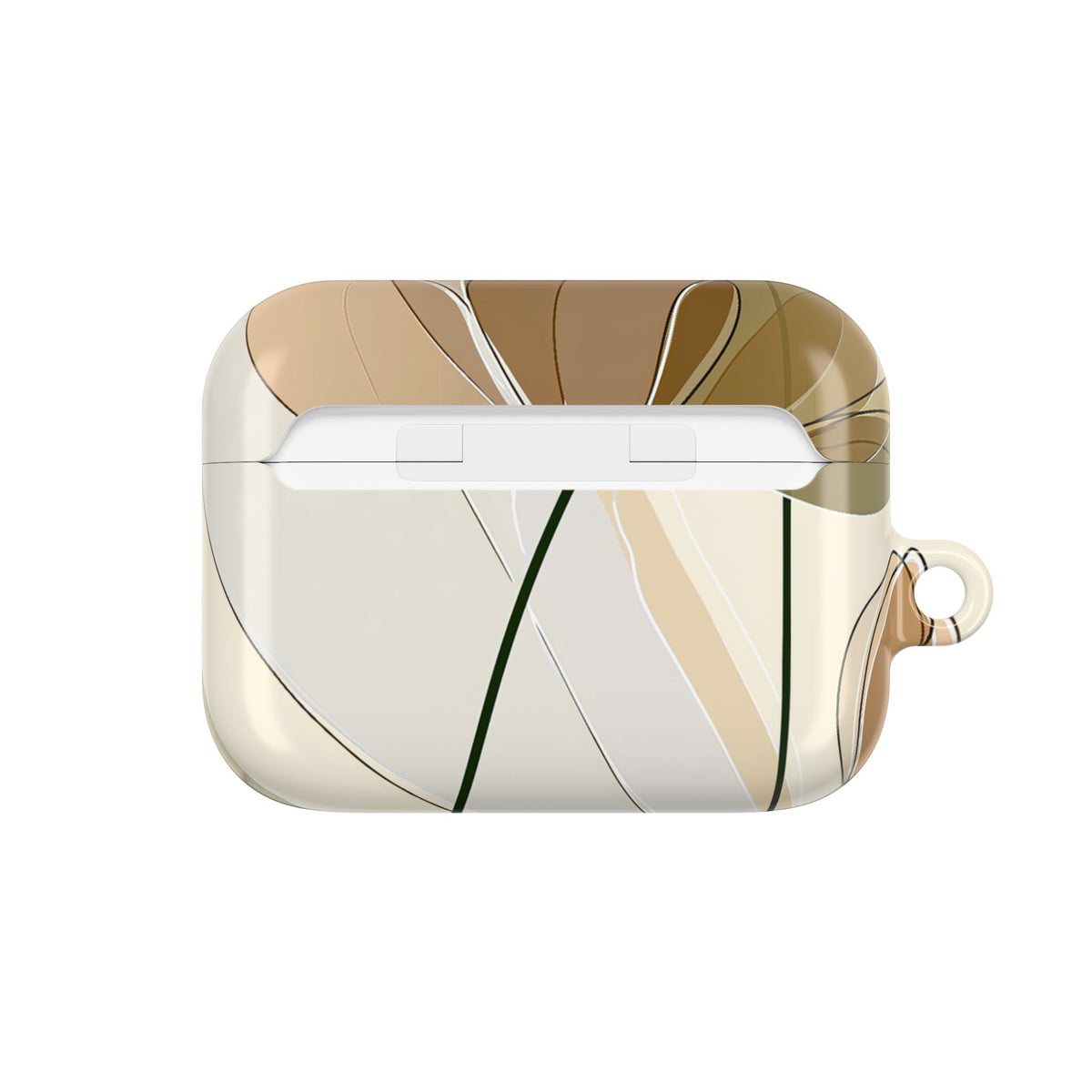 Translucent Petal Contour · Hard Case for AirPods & AirPods Pro · Beige