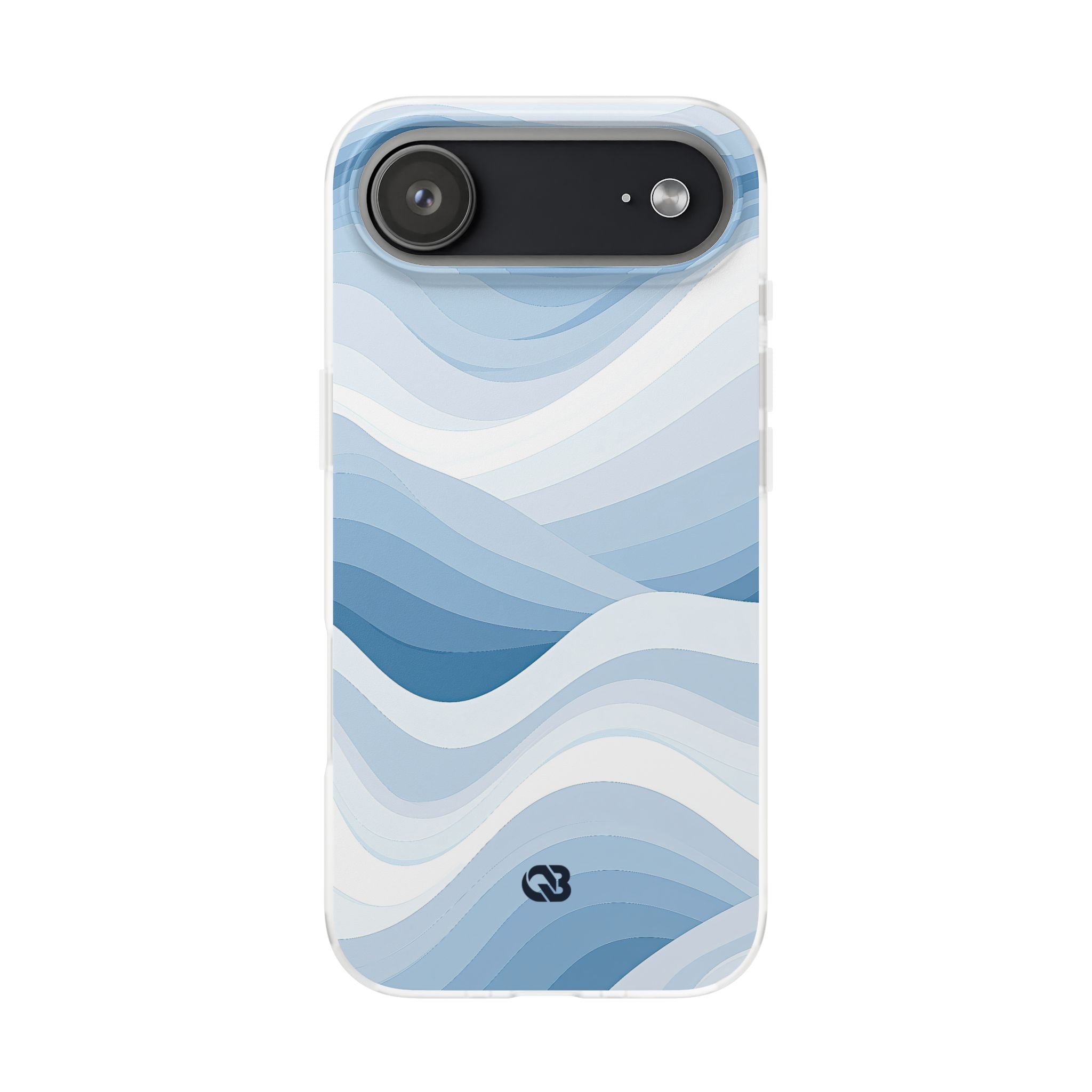 Blue Lite Phone Case for iPhone - Glacial Indigo Flow