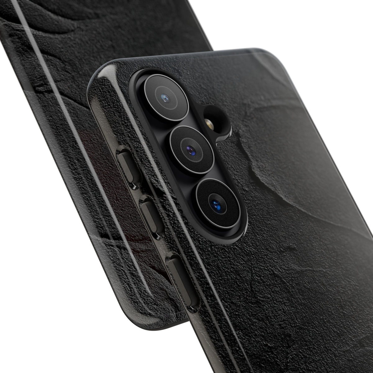 Obsidian Stucco Relief · Tough Phone Case for Samsung · Black