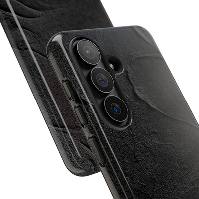 Obsidian Stucco Relief · Tough Phone Case for Samsung · Black