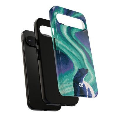 Arctic Aurora Bear · Tough Phone Case for Pixel ·  Teal