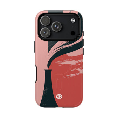 Pink Tough 2.0 Magsafe Phone Case for iPhone - Cinder Rose Plume