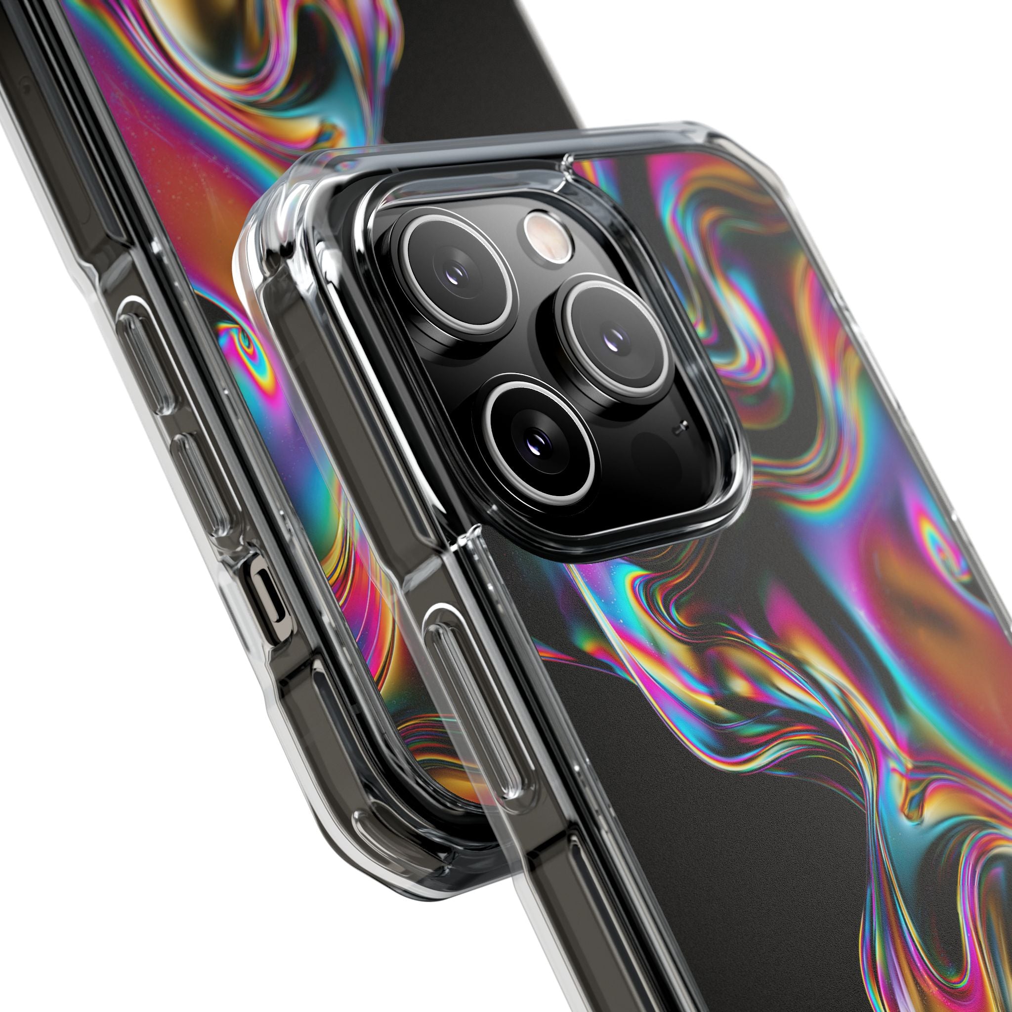 Purple Impact MagSafe Phone Case for iPhone - Liquid Neon Chrome