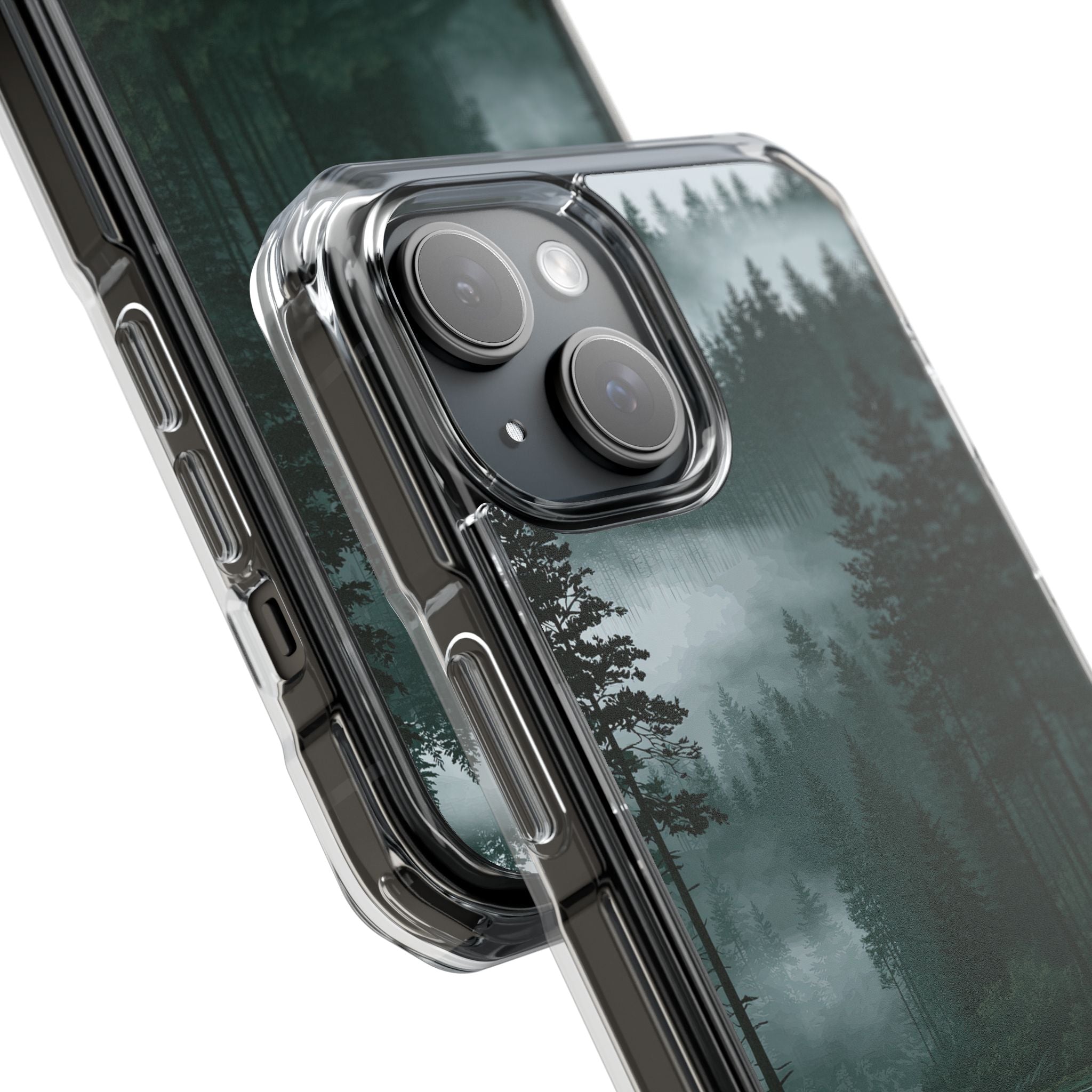 Green Impact MagSafe Phone Case for iPhone - Misty Evergreen Mirror