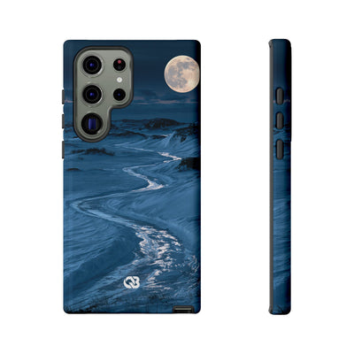 Arctic Moon Drift · Tough Phone Case for Samsung · Blue