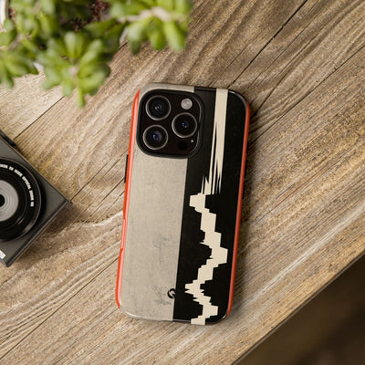 Orange Tough Phone Case for iPhone - Orange Monolith Rift